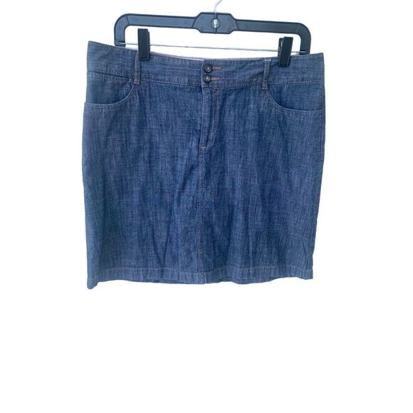 Dockers Denim Jean Skirt Size 8 - Picture 1 of 6